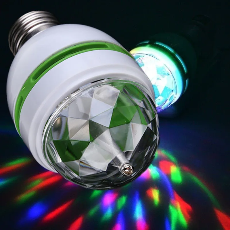 Светодиодная лампа E27 для диджея, сценическое освещение для дискотеки, праздничное освещение, RGB для бара, караоке, новый полноцветный RGB светильник для перемещения, 3 Вт