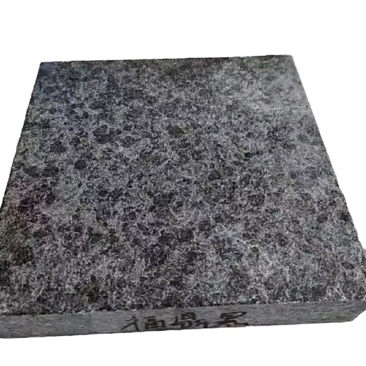 G684 black granite basalt flamed finish non slip paver tile for exterior and outdoor paving