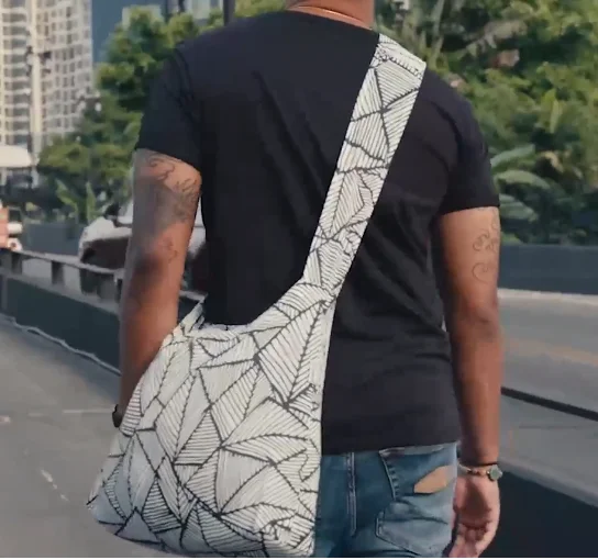 Nylon66 10D 20D Ripstop Fabric With Water Resistant Pp Plastic Rectangle Ultrathin Nanobag Folded Bill Bag