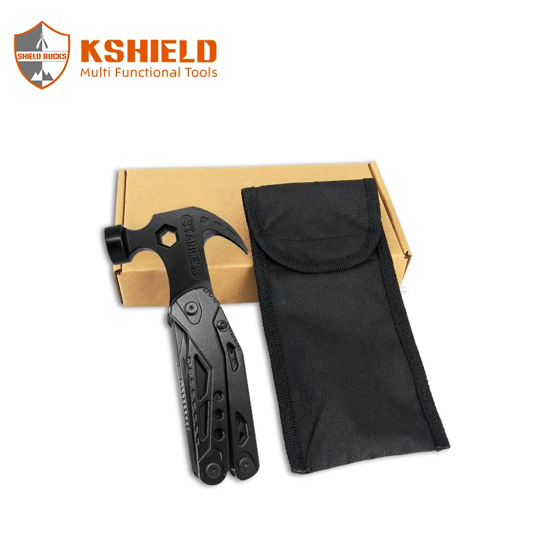 Spot multifunctional tool hammer pliers outdoor survival camping mini claw hammer