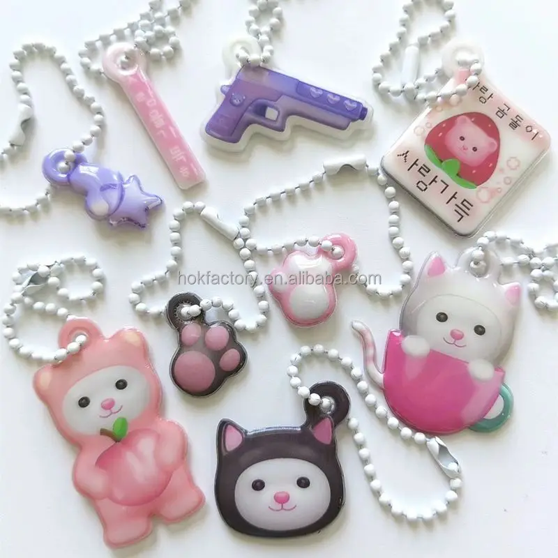 Factory Custom Good Quality Personnalisd Kawaii Fashion Accessories Photo Custom Puffy PVC Keychain Kpop