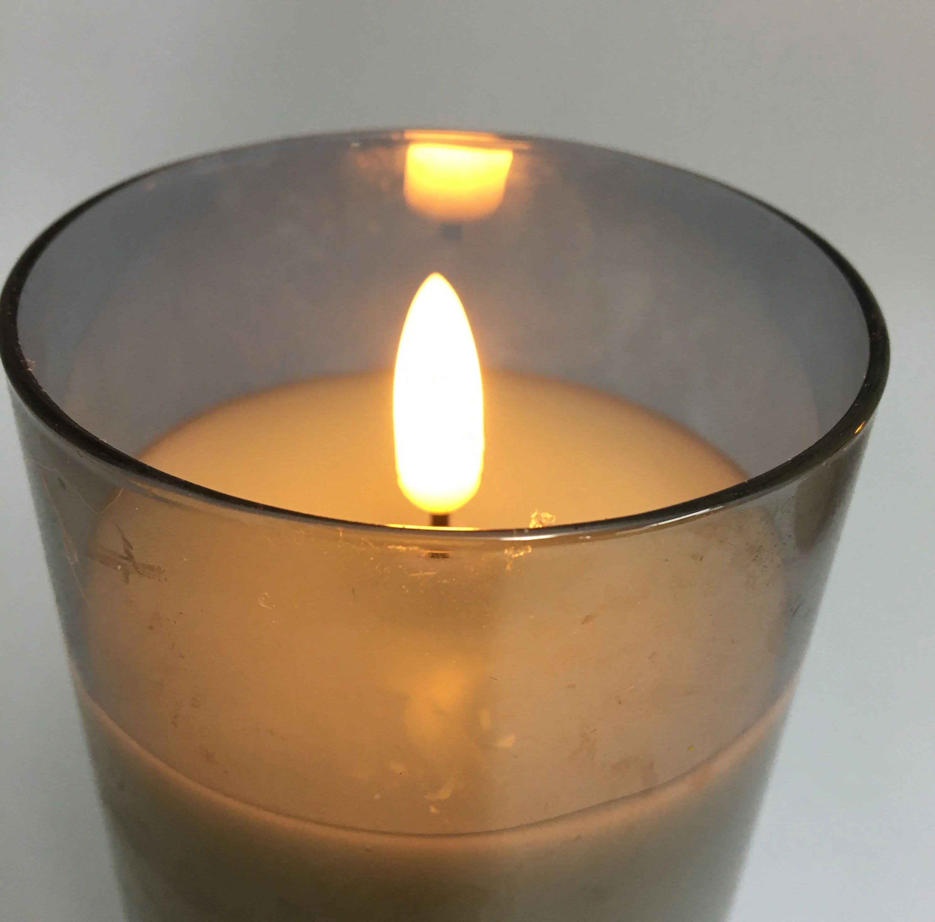 Горячая продажа 3D Настоящее пламя D7.5 H10 H12.5 H15 столб золото стекло украшение дома пульт дистанционного управления таймер 4 8 часов беспламенный светодио дный свеча