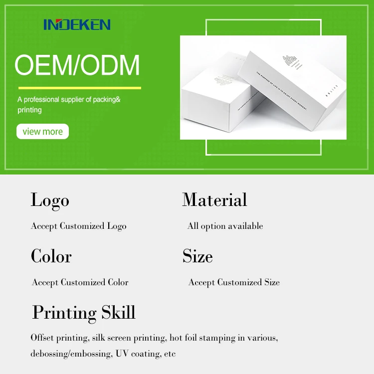 OEM New Design White Custom Logo Luxury Cardboard Gift Packaging Boxes Paper Box With Lid