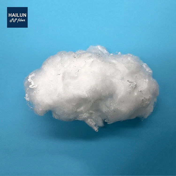 6D white PP polypropylene staple fiber for filtration spinning yarn