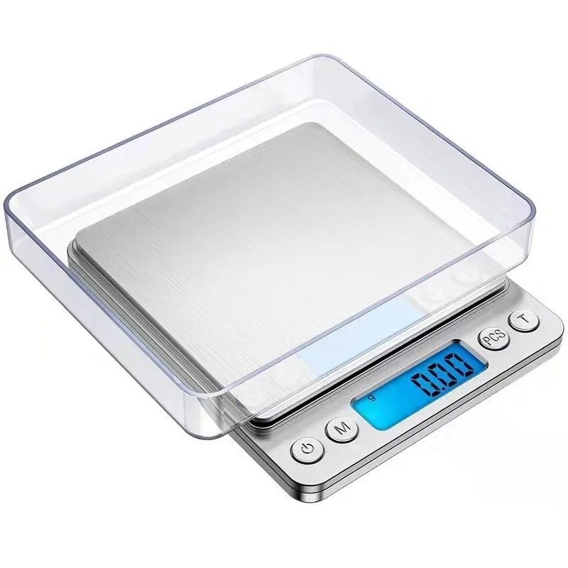High-quality Portable Stainless Steel Weighing Pan Jewelry Diamonds Digital Pocket Laboratory Digital Scale