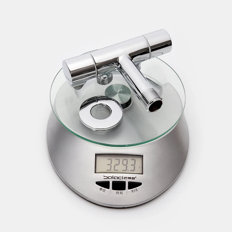 High quality chrome plated Brass luxury bathroom faucet two way double-handle angle valve