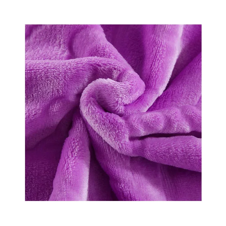 
Wholesale 100% Polyester Customized Embossed Flannel Fabric Soft Warm For Home Textile 