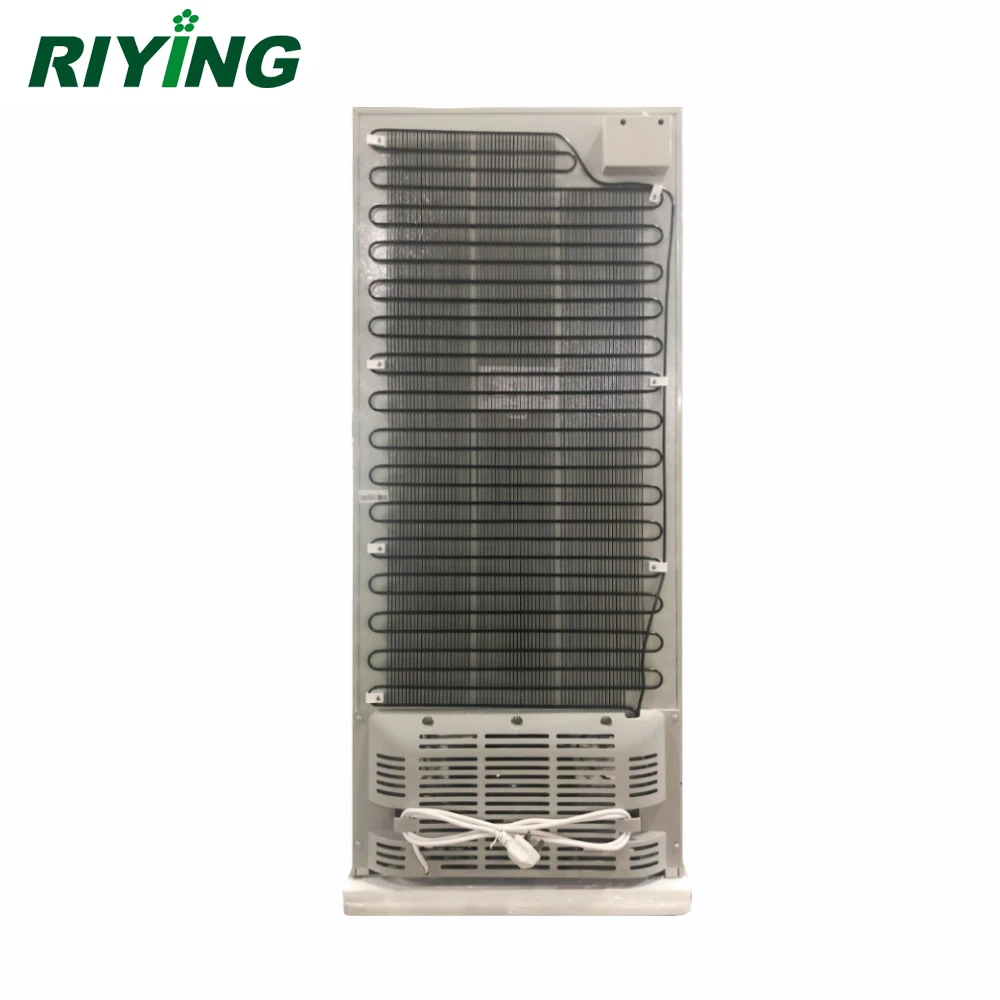 200L Defrost Single Door Upright Freezer Vertical Freezer with Roll Bond Evaporator Shelves for Fast Freezing