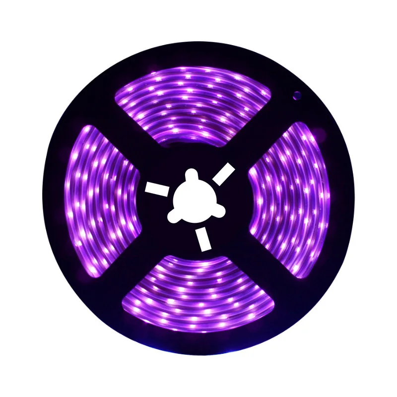 5 м 60 Вт яркий УФ черный свет Светодиодная лента Водонепроницаемая IP65 черный свет ночная светодиодная УФ-Гирлянда для вечеринки