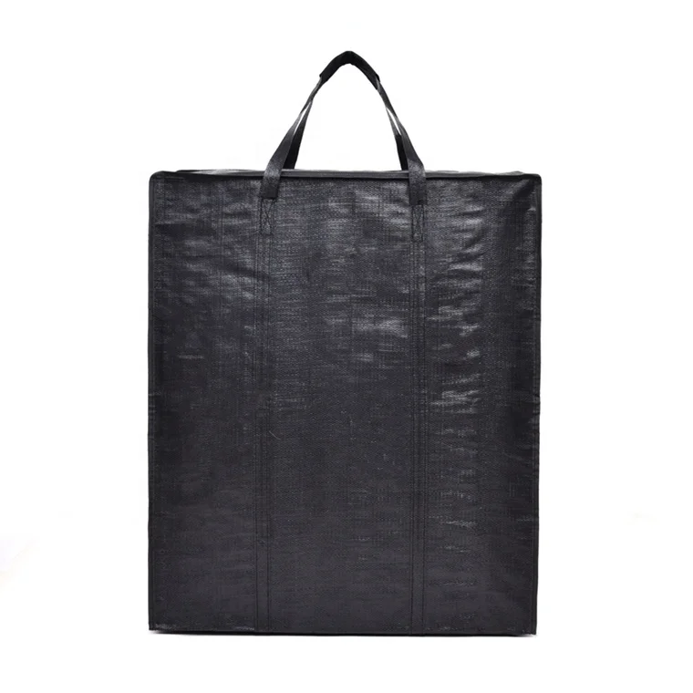 Black Lock Large Zip Packaging Plastic Bag For Heavy