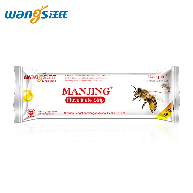 
 Wangshi MANJING fluvalinate strip Пчеловодство для обработки клещей varroa  