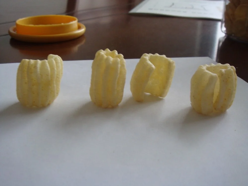 single screw extruder fried pellet chips snack food machine