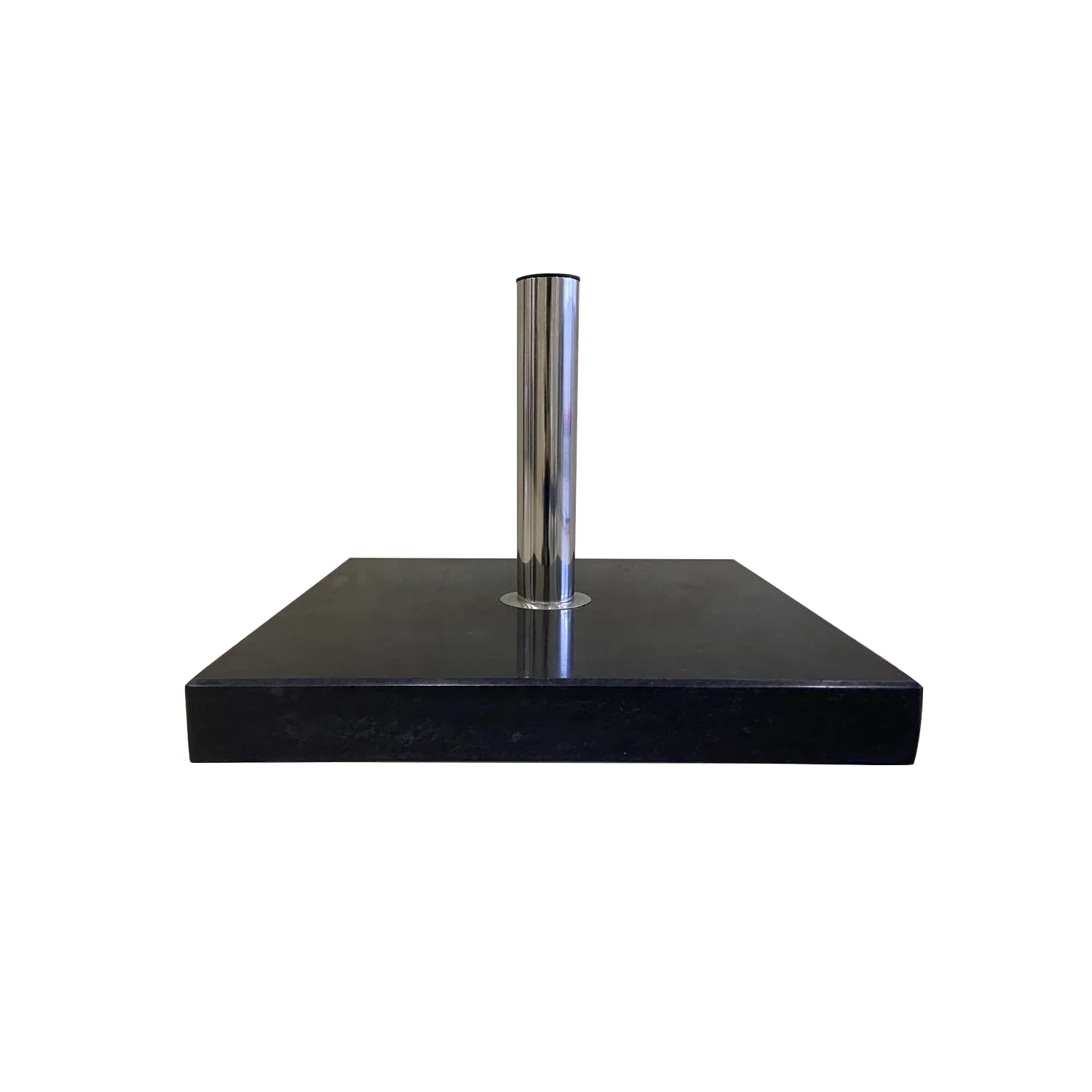 35/25/50KGSround granite umbrella base 304 ss strong tube 4 holes with wheels