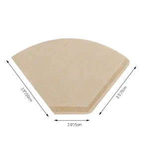 100pcs Coffee Paper Filter for Coffee Hand-poured Coffee Filter Drip 2-4 Cup New