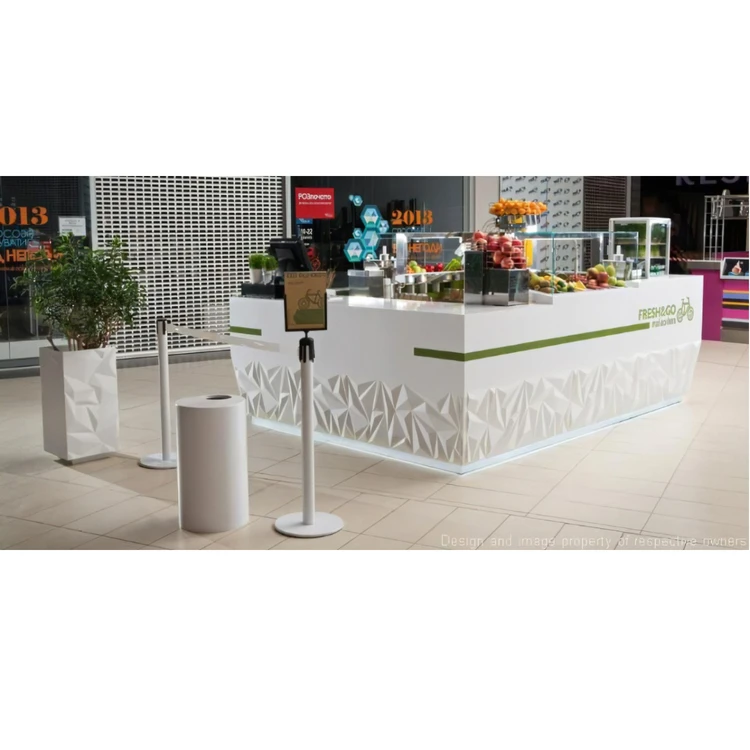 LED Solid Wood Shop Bar Counter Marble Work Top Bar Stool Wood Chair Modern Counters