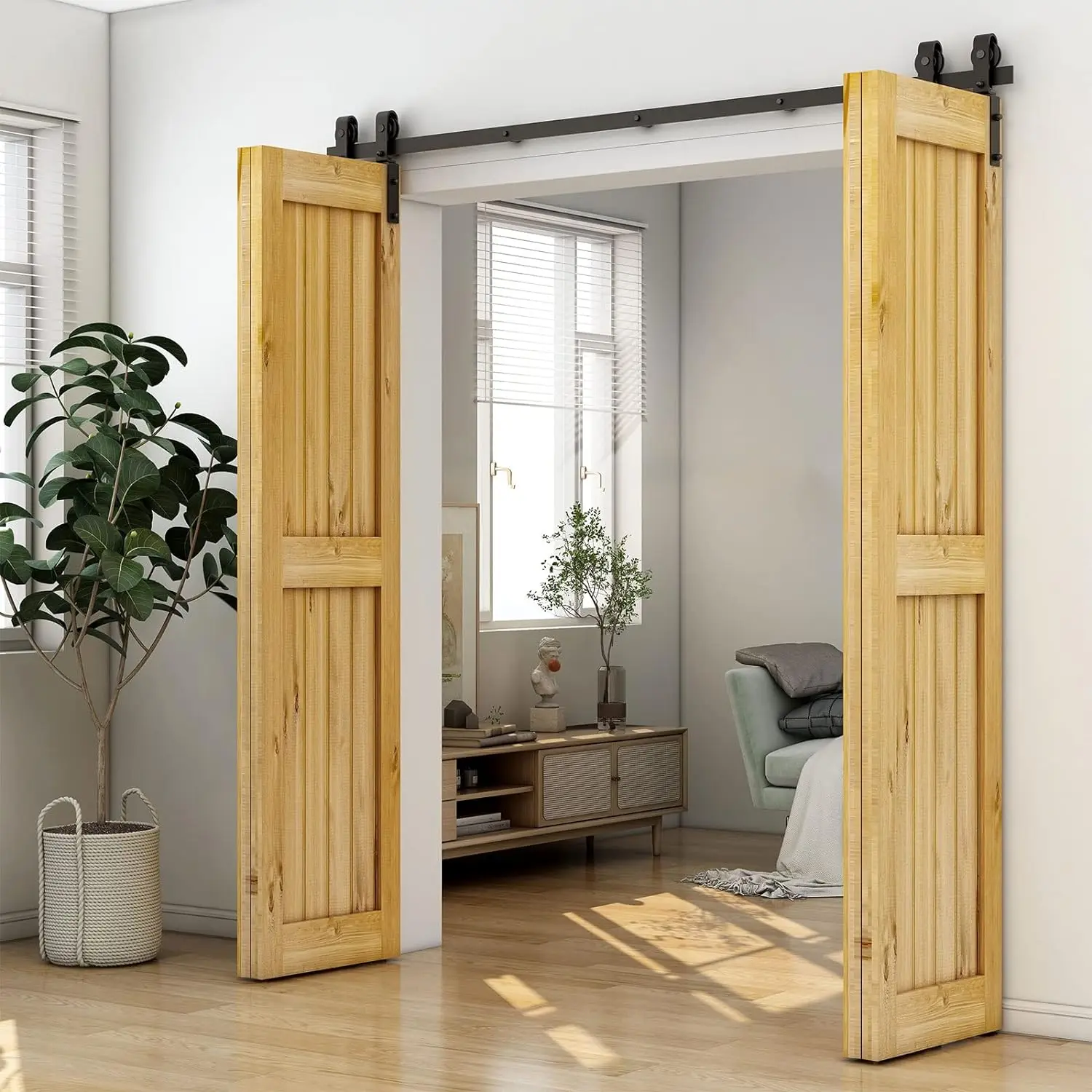 Interior Wooden Sliding Bifold Door Accessory