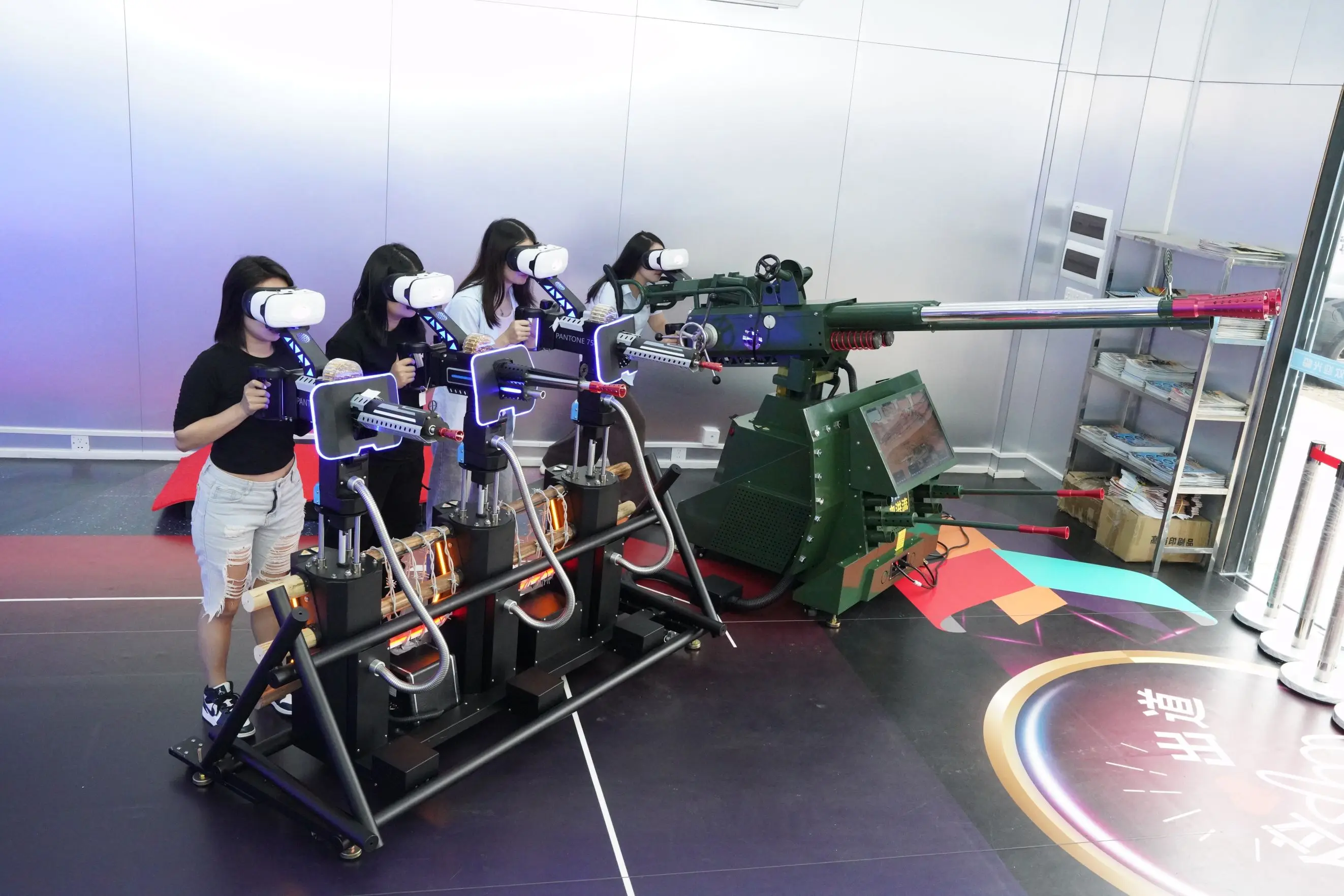 Huatai VR 9D VR Shooting Arcade Game Machine AR/VR Commando Sniper 3 Shooting Equipment Simulator For Arcade Game Center