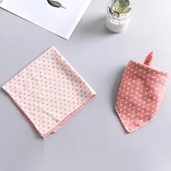Cute Spring Printed Pet Scarf Accessories Double Reversible Triangle Cotton Dog Bandana