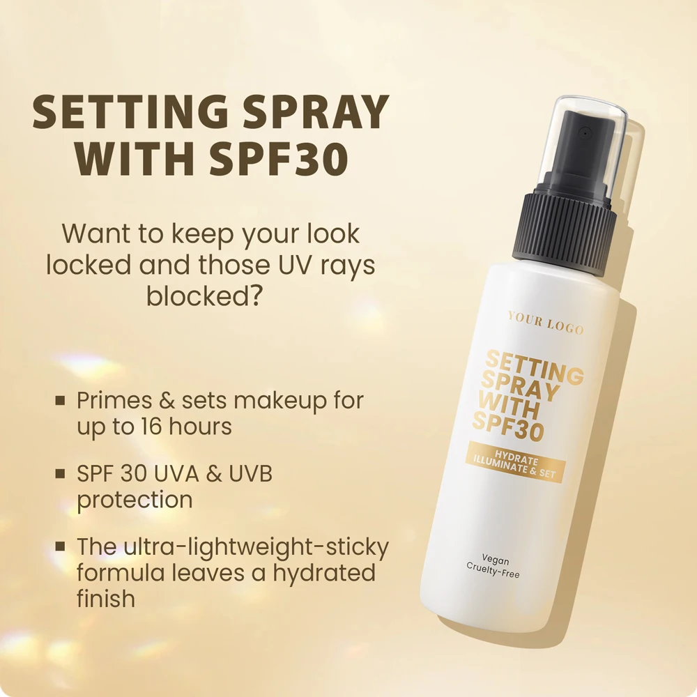 High quality transparent makeup setting spray long lasting makeup setting spray
