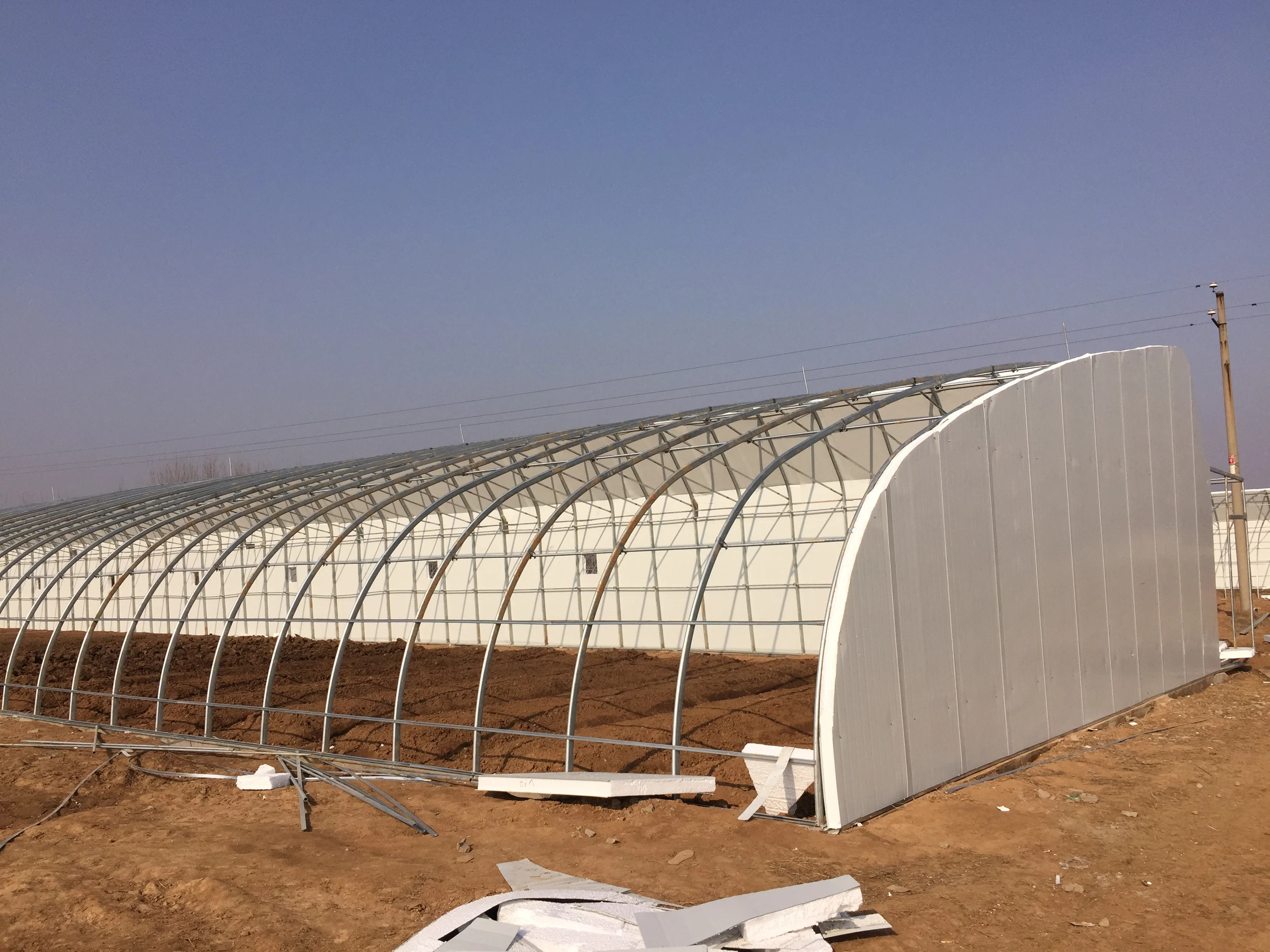 Winter Solar Greenhouse Kits Transparent Film Large Heavy Duty Greenhouse Glass Vegetable Fruits Flowers Large Green House 3-10m