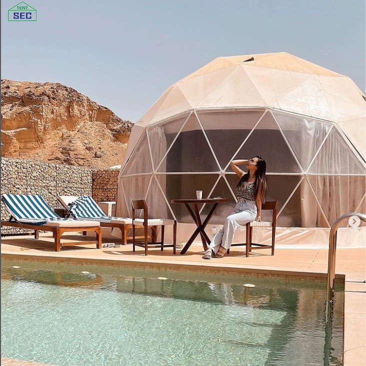 Уличная гео-купольная палатка праздничное укрытие из пенопласта для сада теплицы глитпинг дом с ванной 6 м