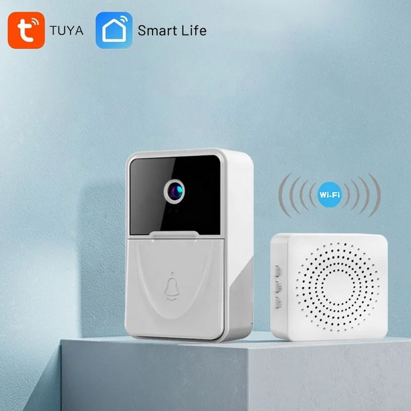 Tuya Smart Life 2.4G WiFi Outdoor Door bell Lithium Battery Intercom Wireless Video Doorbell