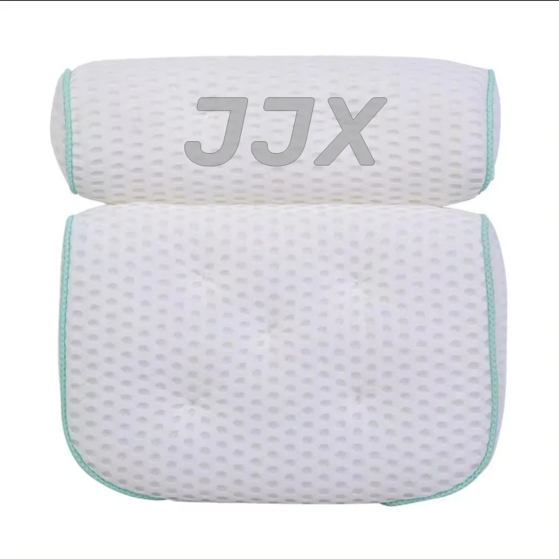 Custom Eco-friendly 4D Bathtub Headrest Luxury Customized Packing  Spa Bath Pillow with 7 Suction Cups