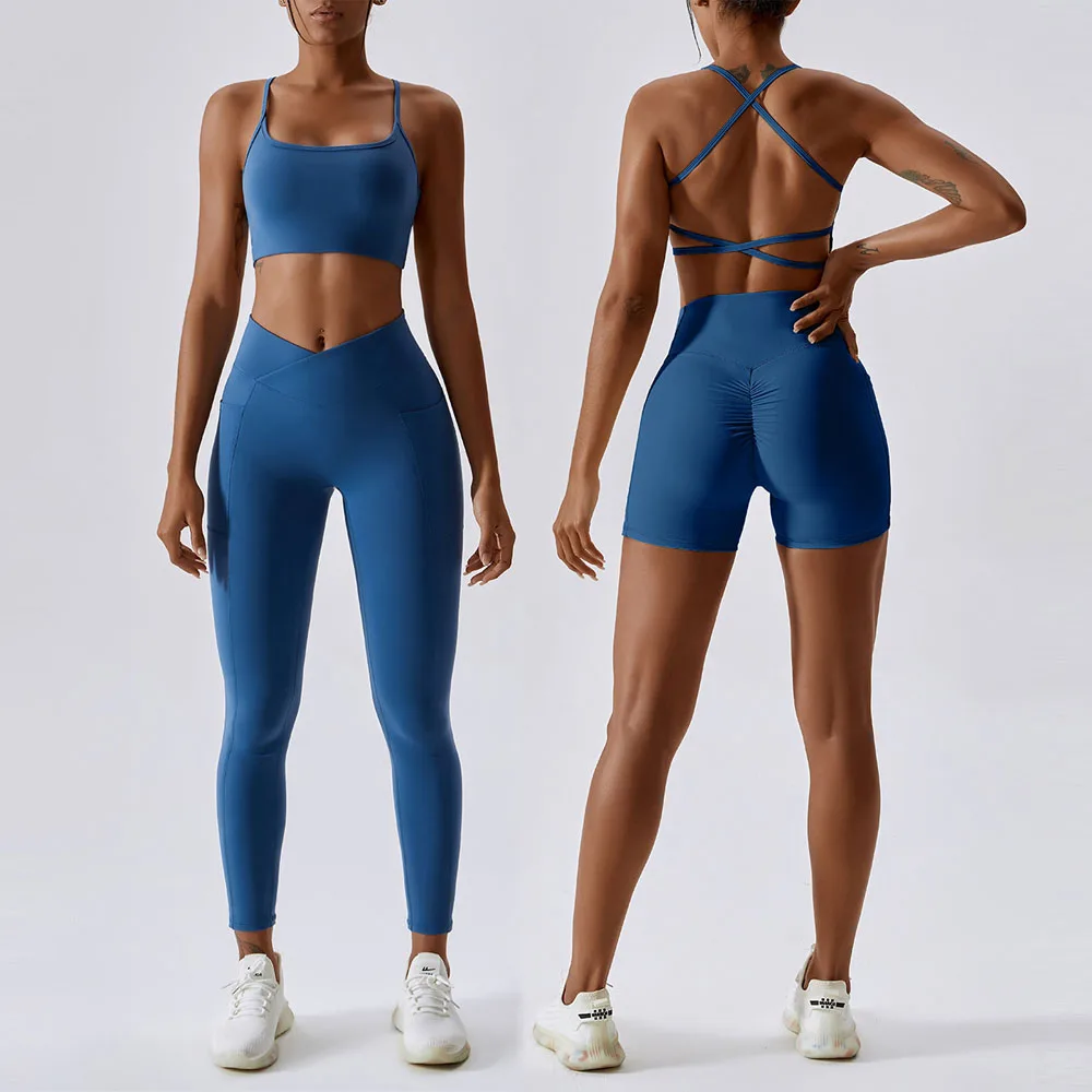 BNICE Sexy Women Breathable Dry Cleaning Fitness Wear Lightweight Sleeveless Bra Yoga Leggings Pants Sport Bra Sets