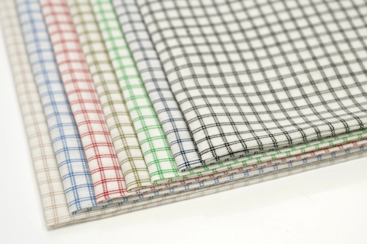 #2962  Wholesale yarn dyed soft plaid linen tencel lyocell fabric for spring summer clothing