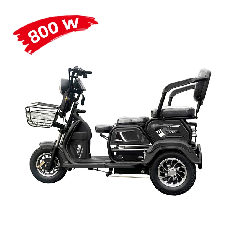 Hot Sale Cheap Price Electric Tricycle 3 Wheel 3 Seat Quality Assurance Can Custom Logo Electric Tricycle China