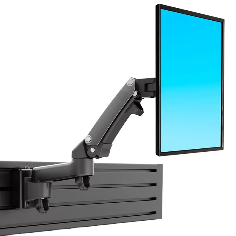 Desk Mount Monitor Arm Adjustable Single Monitor Ergonomic Articulating Arm - Desk Clamp/Grommet