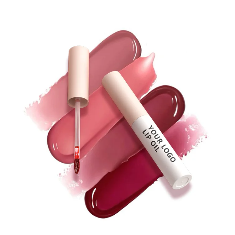 OEM Private Label Lip Oil Organic Lip Glaze Oil custom color changing plumper tinted lip gloss oils with your logo