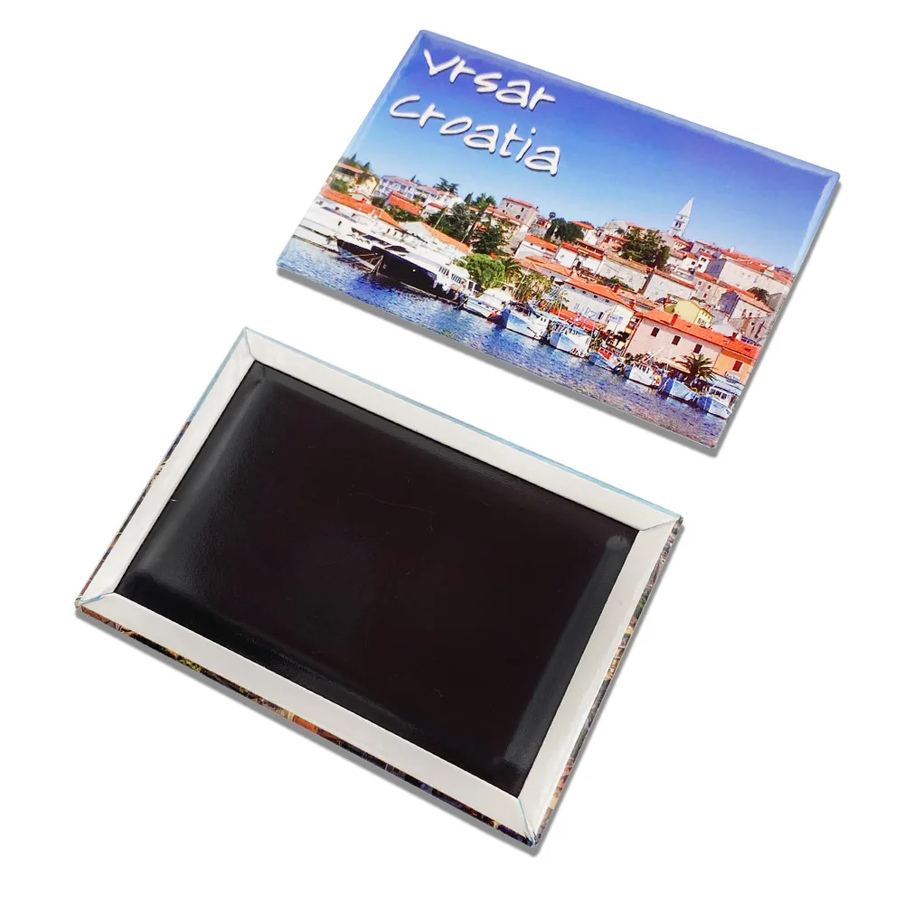 Promotional Custom Rome Italy Scenery Tin Fridge Magnets Tinplate Fridge Magnets Tourist Souvenir Tin Plate Fridge Magnets