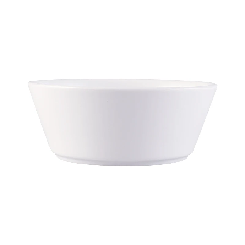 high middle short round white ceramic rice candle snack bowl soup bowl sets