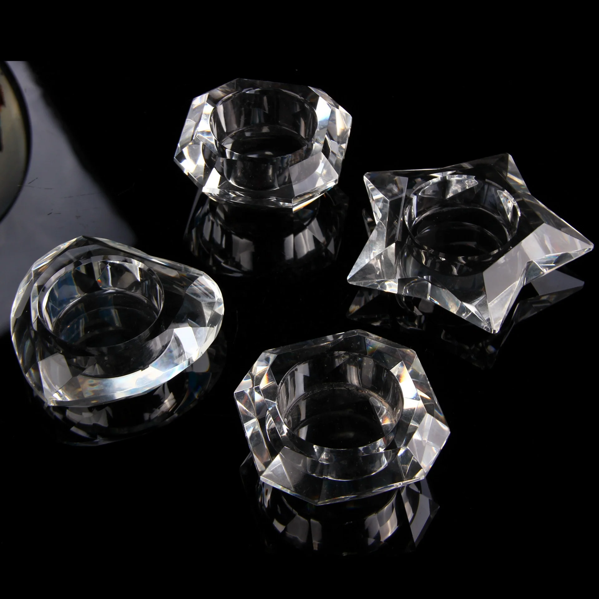 Хрустальный стеклянный подсвечник, подсвечник для ужина при свечах, украшение