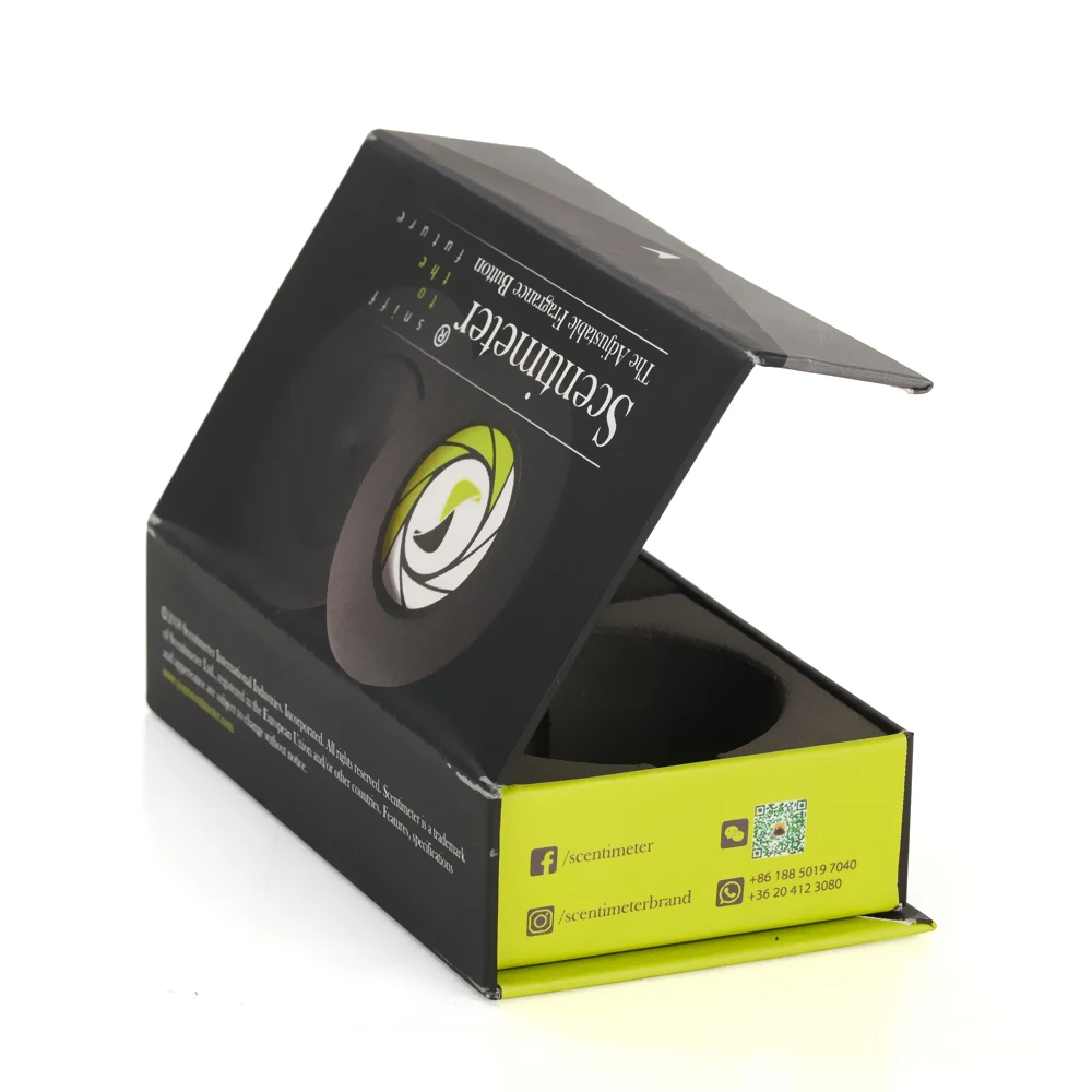 Custom Skin Care Serum Cosmetic Product Packaging Magnetic Product Box With EVA Insert