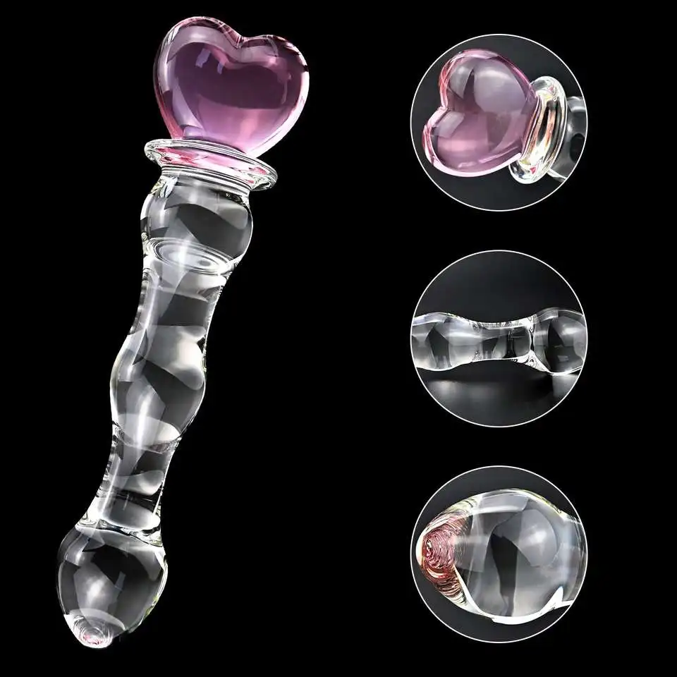 Anal Butt Stimulation Advanced Crystal Beads Anal Butt Plug Vaginal Glass Dildo Adult Sex Toys Anal Toys