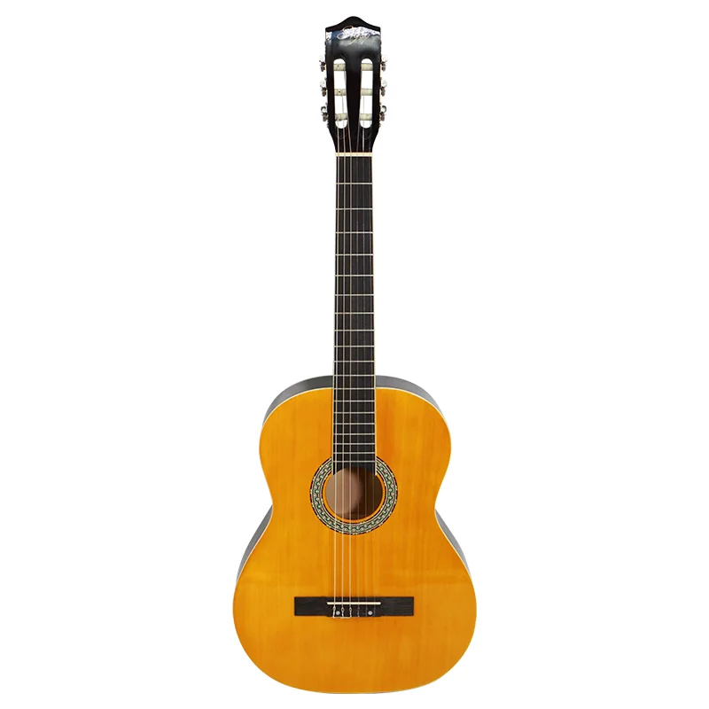 G3901 China Price 6 String 39 Inch Full Solid Basswood Left Handed Acoustic Classical Guitar for Student