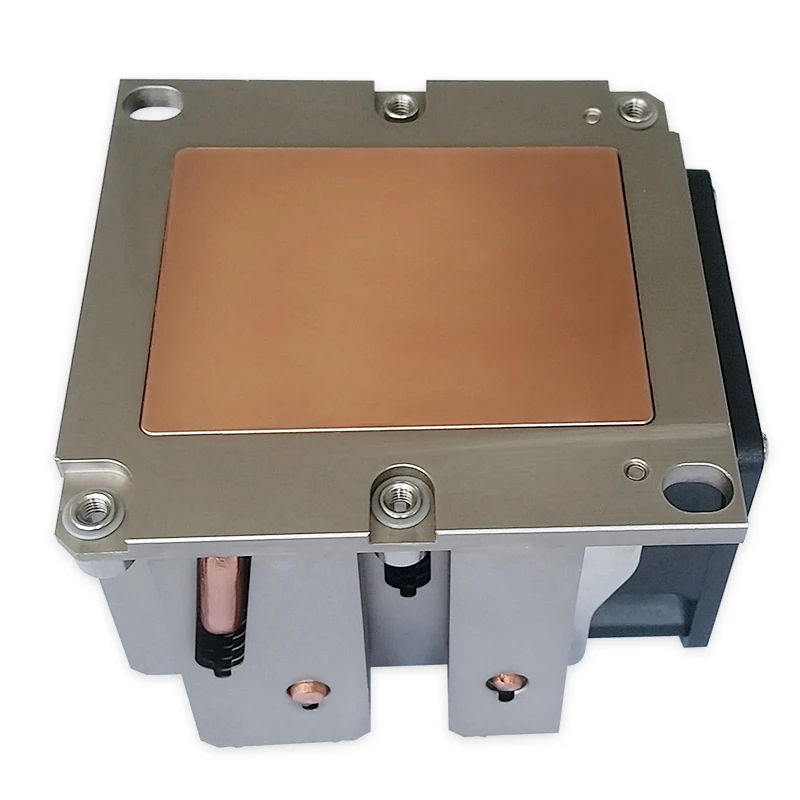 Square CPU cooler four pipes active side blowing