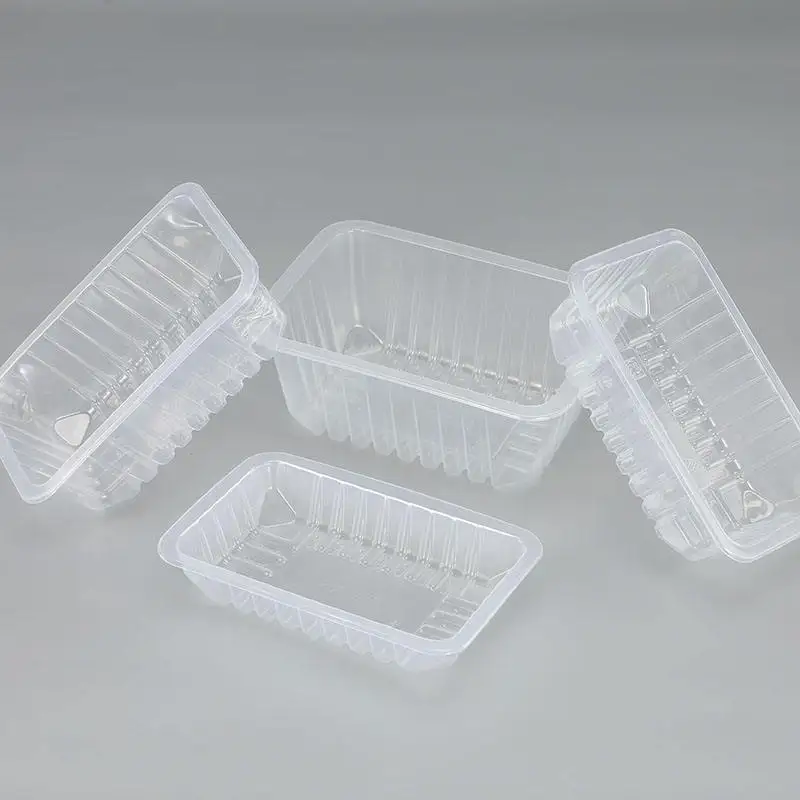 Factory Price Square PP Material Plastic Sushi Biscuit Dumpling Packaging Tray