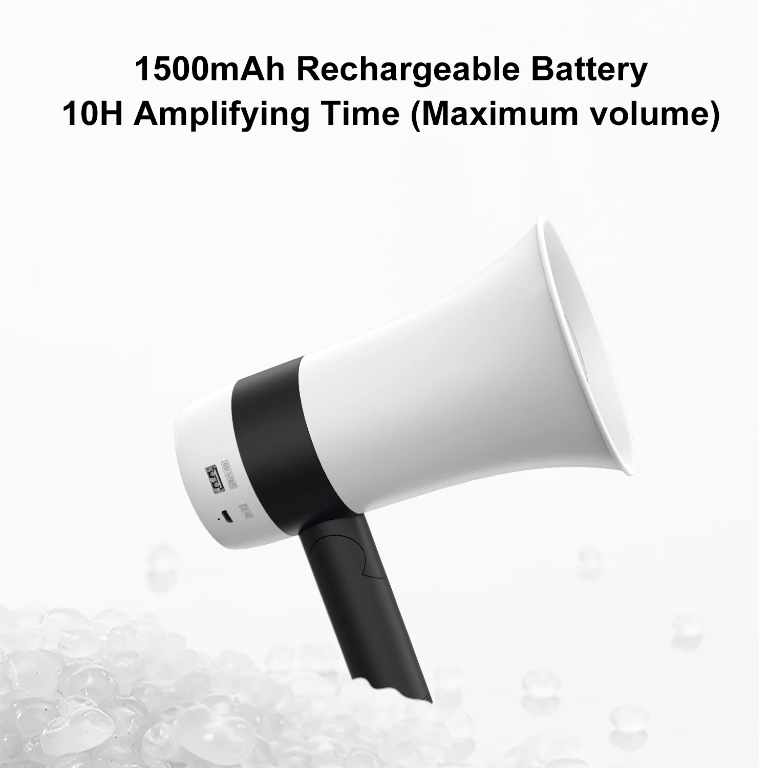 SOAIY S-800PRO Foldable Handheld Megaphone with 1500mAh Rechargeable Battery