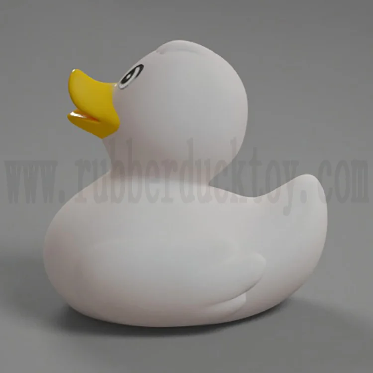 cheap 8cm promotional white rubber duck with custom logo imprint, baby white bath duck ,promo floating white plastic duck