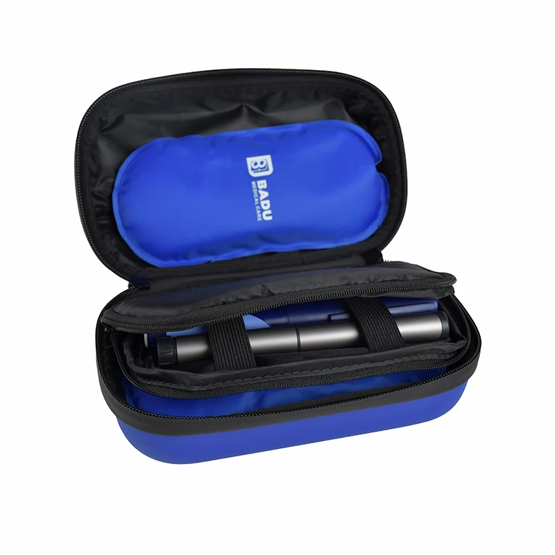 Сумка-холодильник Badu для диабетического инсулина, переносная сумка для путешествий, охлаждающая упаковка, с повторно замерзающим пакетом для льда-до 12 часов прохладного времени