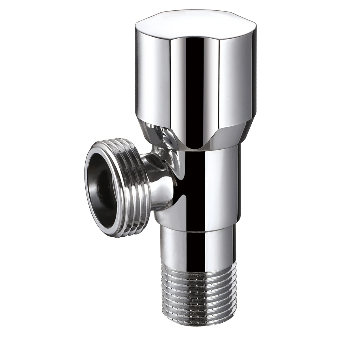 1 2 Inch Bathroom Kitchen Angle Stop Valve Polished And Chromed Corner Valve