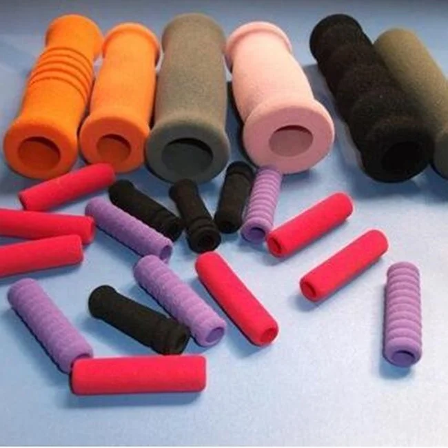 neoprene rubber tubing foam sponge tube rubber handle grips for steel tube bar