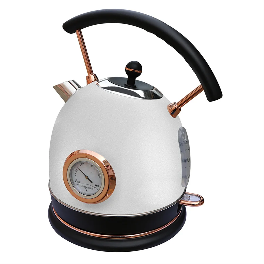 Hot sell electric kettle set 110/220v white certificate automatic color induction water heater hotel room big tea kettle set
