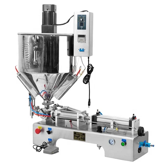 
DUOQI G1WTD-HM thick paste and liquid durable with mixer and heater hopper adjust filling machine and special customized 