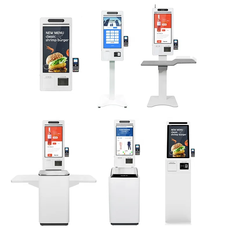 New retail automatic self service checkout bill payment kiosk pos terminal for clothes store /supermarket