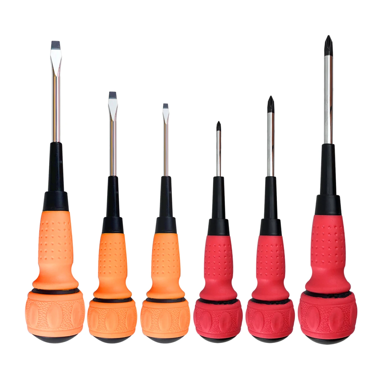 Slotted PH1 PH0 Screwdriver Dual colour Plastic Handle high quality comfortable handle screw driver