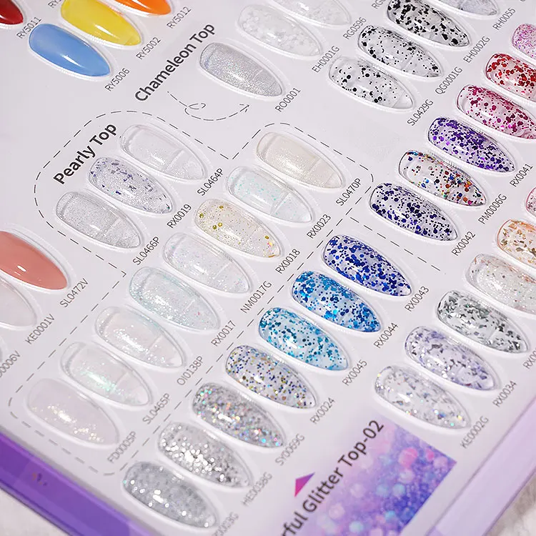 Top Coat 88 Colors Color Book OEM/ODM Privated Label Nail Gel Uv Gel Polish Colors nails supplies salon